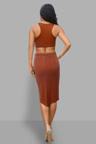 Slit High Waist Skirt