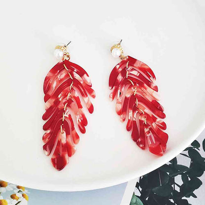 Leaf Shape Dangle Earrings